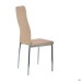 Sicily chair, chrome, beige faux leather