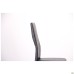 Sicily chair, chrome, black faux leather