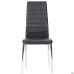 Sicily chair, chrome, black faux leather