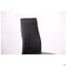 Sicily chair, chrome, black faux leather