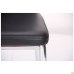 Sicily chair, chrome, black faux leather