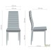 Sicily chair, chrome, black faux leather
