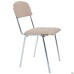Master chair, chrome frame, beige faux leather