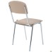 Master chair, chrome frame, beige faux leather
