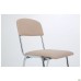 Master chair, chrome frame, beige faux leather