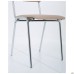 Master chair, chrome frame, beige faux leather