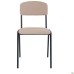 Master chair, black frame, beige faux leather