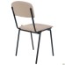 Master chair, black frame, beige faux leather