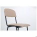Master chair, black frame, beige faux leather