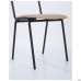 Master chair, black frame, beige faux leather