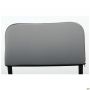 Quest chair, black frame, grey faux leather