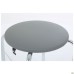 Stool Sofi chrome, grey faux leather