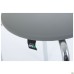 Stool Sofi chrome, grey faux leather
