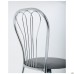 Vanessa chair, chrome frame, grey faux leather