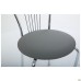Vanessa chair, chrome frame, grey faux leather
