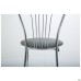 Vanessa chair, chrome frame, grey faux leather