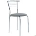 Markos chair, chrome frame, grey faux leather