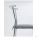 Markos chair, chrome frame, grey faux leather