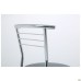 Markos chair, chrome frame, grey faux leather