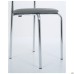 Markos chair, chrome frame, grey faux leather