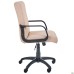 Favorite plastic executive chair, beige faux leather
