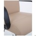 Favorite plastic executive chair, beige faux leather