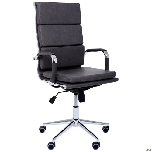 Slim FX HB Chrome Chair, Tilt – Wax Black Grey