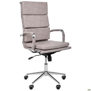 Крiсло Slim FX HB Хром Tilt WAX Light Grey