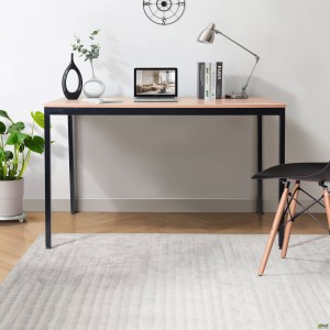 Turin Knock-down Desk (1187x800x750H) Black graphite/Beech