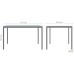 Стіл Турін розбірний (1187х800х750H) чорний графіт/Бук