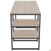 Jet JT1200 computer desk (1187x550x750H) black/Oak Sonoma