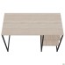 Jet JT1200 computer desk (1187x550x750H) black/Oak Sonoma