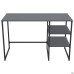 Jet JT1200 computer desk (1187x550x750H) black/Grey Slate