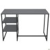 Jet JT1200 computer desk (1187x550x750H) black/Grey Slate