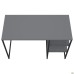 Jet JT1200 computer desk (1187x550x750H) black/Grey Slate