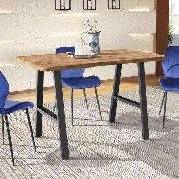 Astra 1200 table (1200x670xH770) charcoal black/Livorno oak