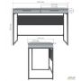 Campari Cr1200 desk (1200x550x800H) black/Anthracite