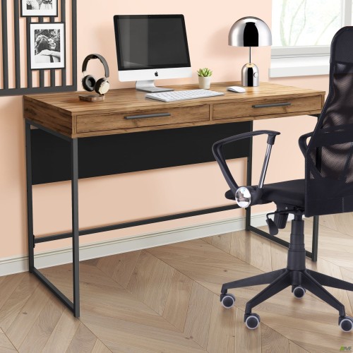 Campari Cr1200 desk (1200x550x800H) black/Livorno Oak