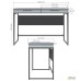 Campari Cr1200 desk (1200x550x800H) black/Grey Slate