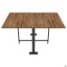 Fold 2 FL2 1400 folding table (1380/210x1000x750H) black/Oak Livorno