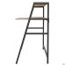 Mont Blanc desk (1250x550x1027H) black/Sonoma Oak