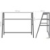 Mont Blanc desk (1250x550x1027H) black/Sonoma Oak