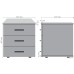 Asti AS400 pedestal (400x400x460H), white