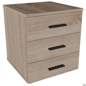 Asti AS400 pedestal (400x400x460H), oak Sonoma