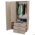 Шкаф гардеробный City-903L три двери 3 ящика (1120х500х1930Н) Дуб Сонома