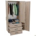 City-903R wardrobe, three doors, 3 drawers (1120x500x1930H) Sonoma Oak, right-hand layout