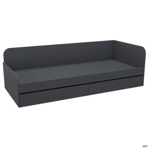 City Single Bed with Two Under-Mattress Drawers 1900x800 Anthracite