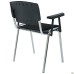 Prizma chair, chrome frame with armrests, fabric A-01