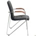 Samba chair chrome walnut grey faux leather