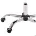 Samba-Home chrome chair, beige faux leather, no piping